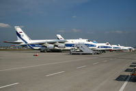  @ Leipzig/Halle Airport - 5 x AN 124 - by Wolfgang Zilske