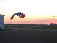  @ Greenville Airport - Powered parachute enjoying a nice fall evening. - by Bob Simmermon