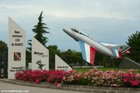  - Main entrance of the Base Aerienne 133 - The Mystere IVA wears the Patrouille de France colors - by Michel Teiten ( www.mablehome.com )