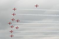 - Red Arrows in 10 ship formation at Royal International Air Tattoo 2007 - by Steve Staunton
