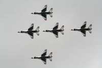  - Thunderbirds practice at Royal International Air Tattoo 2007 - by Steve Staunton