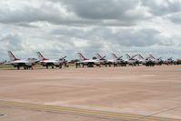  - Thunderbirds on the flight line at Royal International Air Tattoo 2007 - by Steve Staunton
