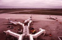  - American fleet at YYZ,old terminal 1 in 1977 .View from the carpark. - by metricbolt