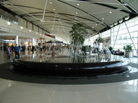  - Water feature located at the center of DTW terminal - by Ken Wang
