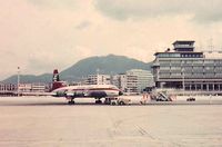  - British Eagle Britannia Liberty at Kai Tak airport,HKG in May 1967 - by metricbolt
