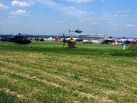  @ EPSOM - THe temporary Heliport is created at the top of the Racecourse on 2007 Epsom Derby Day - by Terry Fletcher
