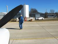  @ Houston Memorial Airport - The police will come out and turn the pump on for you when they get a moment away from fighting crime!  Therefore, fuel is 24-7 if you don't mind waiting. - by Bob Simmermon