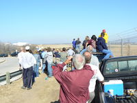  - Crowd waiting for first filght of the F-35A Lightning II - by Zane Adams
