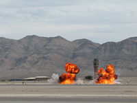  - Nellis AFB ATCT with smoke from mock wargames. Aviation Nation 2007 - by Brad Campbell