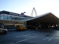  - Salzburg Airport Terminal with huge roof canopry to collect the snow !!!! - by Terry Fletcher