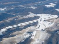  @ Wheeling Ohio Co Airport - Wheeling, WV from 6500', looking west with the Ohio River beyond. - by Bob Simmermon