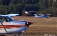  - All three of the 172s on the field at the time: N739XL, N447SP, and N3030U - by Paul Perry