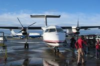  - DHC-8 from Horizon Air just arrived from Vancouver - by Michel Teiten ( www.mablehome.com )