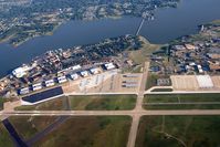  - Southeast portion of Langley AFB (KLFI) as seen from Delta Airlines N998DL as we climbed & turned away from Newport News/Williamsburg Int'l (KPHF) enroute to Atlanta (KATL). - by Dean Heald