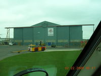  - Maintenance hangar at Lasham, England - by John J. Boling