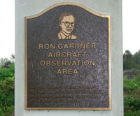  @ Fort Lauderdale/hollywood International Airport - Aviation enthusiasts and photographers who visit the wonderful viewing area at the western threshold should take a moment to observe the plaque , dedicated to Ron Gardner, after whom the observation area is named - by Terry Fletcher