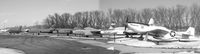  - North Dakota Air National Guard display area.  P-51, F-89, F-94, F-102, F-101, F-16. Not visible are two F-4's - by Timothy Aanerud
