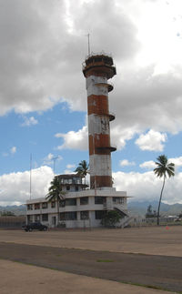  @ NALF Ford Island Airport - Control tower and ops building at the old NAS Pearl Harbor-Ford Island - by J.G. Handelman