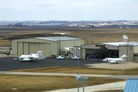  - Rockwell-Collins ramp.  In sight are N50CR (behind N601RC), N601RC, N800RC - by Glenn E. Chatfield