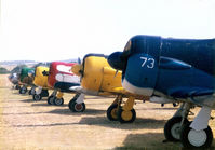  - AT-6 line at CAF Airshow - by Zane Adams
