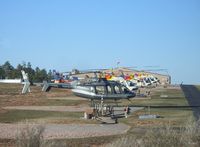  - Bell helicopters lined up. - by IndyPilot63