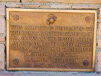  - Marine memorial plaque  - by Mike Madrid