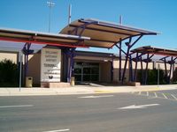  - The nice new terminal building. At this shooting in 2004, it was empty. - by IndyPilot63