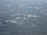  @ Lee Gilmer Memorial Airport - Looking E from 9000' - by Bob Simmermon