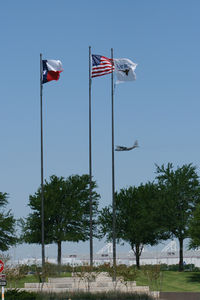  - Flags at the entrance to Alliance Ft. Worth - by Zane Adams