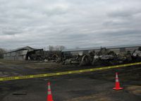  - Fire destroys a hangar on the north side of the airport on 27-Apr-2008 - by Timothy Aanerud