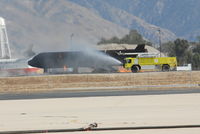  - Fire fighting practice at San Bernardino IAP - by J.G. Handelman