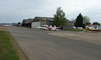  - Early morning at Husband Bosworths , Gliders being towed out the Hangars , Chipmunk towers getting re-fueled - by Terry Fletcher