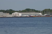  @ USNA - hangar at former seaplane base Naval Air Facility Annapolis MD - by J.G. Handelman