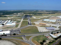  - Downwind for runway 16 - looking down runway 27 - Meacham Field - by Zane Adams