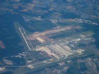  - Dulles from FL300, new runway taking shape - by Tom Cooke
