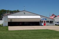  @ Cushing Field Ltd Airport - A & M Airsport Hangar at Cushing - by William Hamrick