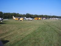  - Aircraft lined up at the Father's Day fly-in. - by Bob Simmermon