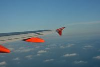  - leaving Alicante -about 30'000 feet over the Mediterranean Sea - by runway16
