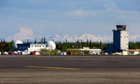  @ Fairbanks International Airport - The view across Fairbanks East Ramp set against a beautiful backdrop - by Terry Fletcher