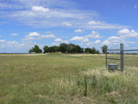  @ Jack Miller Airport - Jack Miller Stolport - Now closed by encroachment and development land fenced and recently sold hanger removed. The only clue as to its former use is a windsock pole.  - by Zane Adams