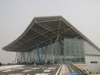  - Brand new terminal at Tianjin Binhai International. Photo taken 2 days after it's grand opening. - by Ken Wang