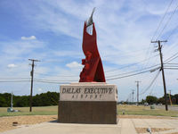  - The entrance sign (from the back) to Dallas Executive (Redbird) Airport - by Zane Adams