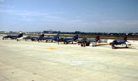  - QF-4 line at Point Mugu - by J.G. Handelman