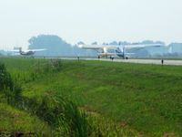  - Planes departing the fly-in breakfast at Delaware, OH - by Bob Simmermon