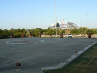  - Ballpark in Arlington (Texas Rangers MLB) Heloport - with new Dallas Cowboys stadium in the background - by Zane Adams
