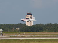  - MacDill Tower with C-54 taking off - by Florida Metal