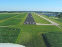  @ Fond Du Lac County Airport - Short final for 36. - by Bob Simmermon