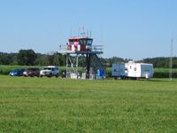  @ Fond Du Lac County Airport - Temporary control tower during Airventure 2008 (Oshkosh). - by Bob Simmermon