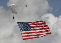  - EAA AirVenture 2008, The official start of the airshow is always the flag drop at AirVenture - by Timothy Aanerud
