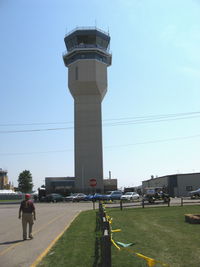  - World's Busiest Air Traffic Control Tower-During EAA AirVenture 2008. Newly commissioned 15 July, 2008 at cost of $5.6 million and height: 116 feet. - by Doug Robertson